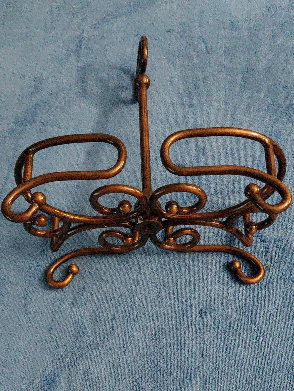 Princess House Fantasia Metal Caddy/ Cruet Holder Item #2593